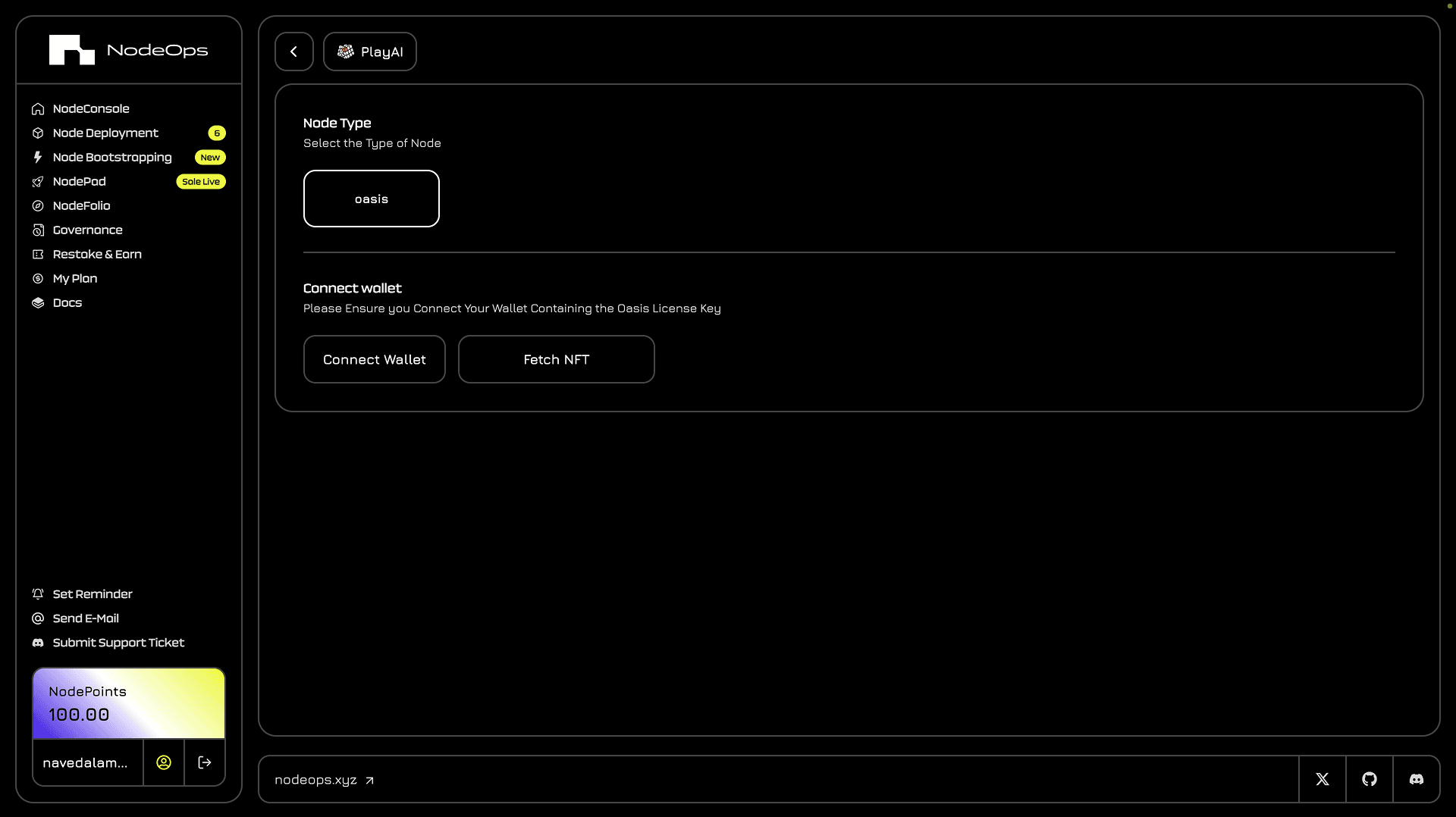 The October 2024 buy flow: a license purchase that required holding the right token in a connected wallet.